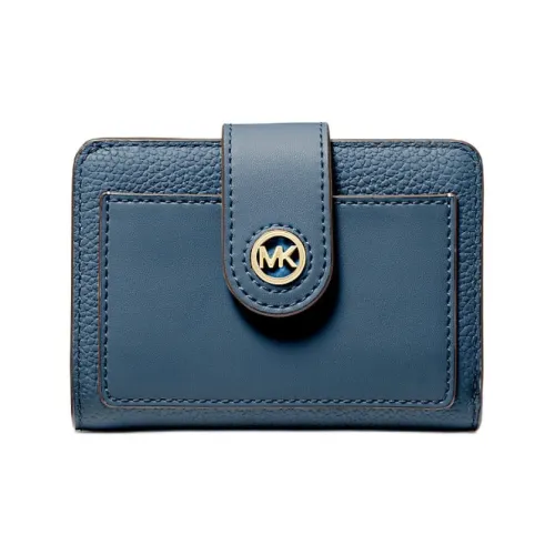 MICHAEL KORS Кожа Кошелек Маленький Женский Морской Синий