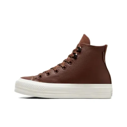 Converse Chuck Taylor All Star Водонепроницаемый и Износостойкий Высокий Топ Скейтборд Кроссовки Унисекс Коричневый