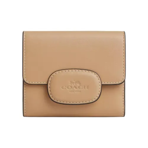 COACH Eliza Телячья кожа Кошелек Маленький Женский Коричневый