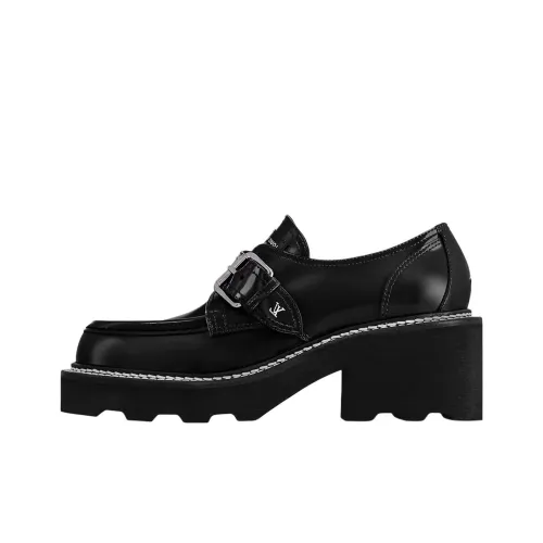 LOUIS VUITTON Beaubourg Лоферы 4CM Женские Черный