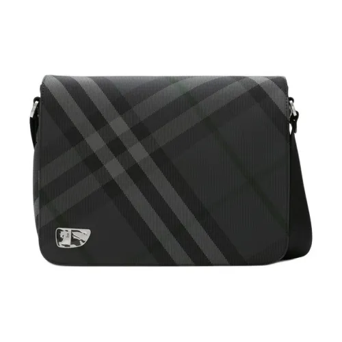 Burberry ПУ (полиуретан) Сумка через плечо Мужская Уголь