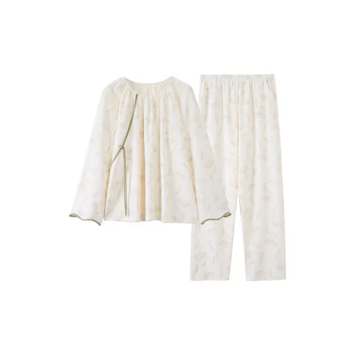 Song Qianya Пижамный комплект Женские Белые