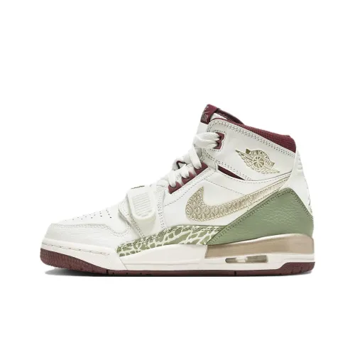 Джордан Legacy 312 противоскользящие амортизаторы высокие топы детские баскетбольные кроссовки парусный белый