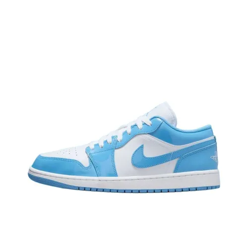 Jordan Air Jordan 1 Винтажные баскетбольные кроссовки Low Топ Синий Унисекс