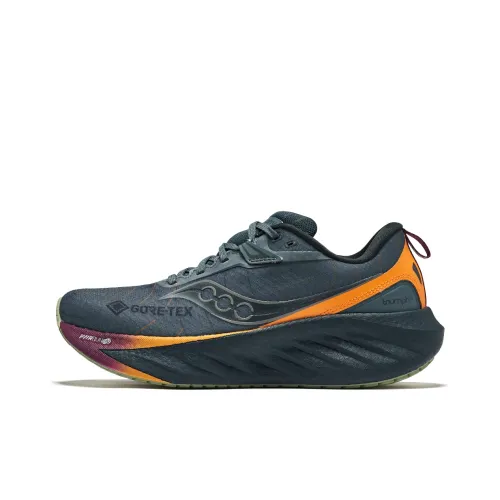 Saucony TRIUMPH Victory 22 Беговые кроссовки Низкий топ Серый Синий Женские