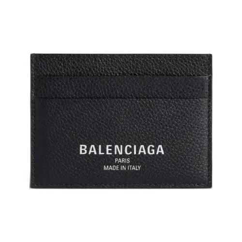 Balenciaga Soft с рельефным узором держатель для карт из телячьей кожи мужской черный