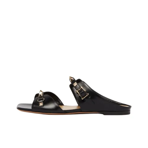 Valentino Rockstud Шлепанцы Женские Черные