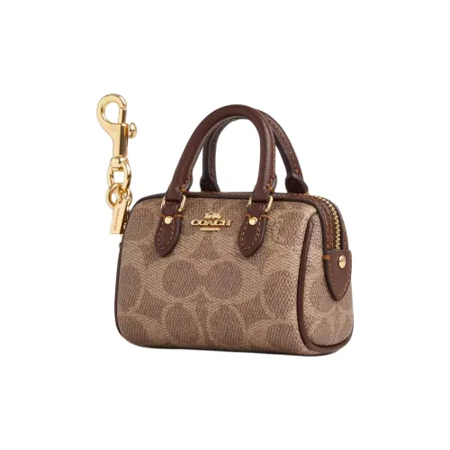 COACH Аксессуары для сумок Золотой & Коричневый & Коричневый Женские
