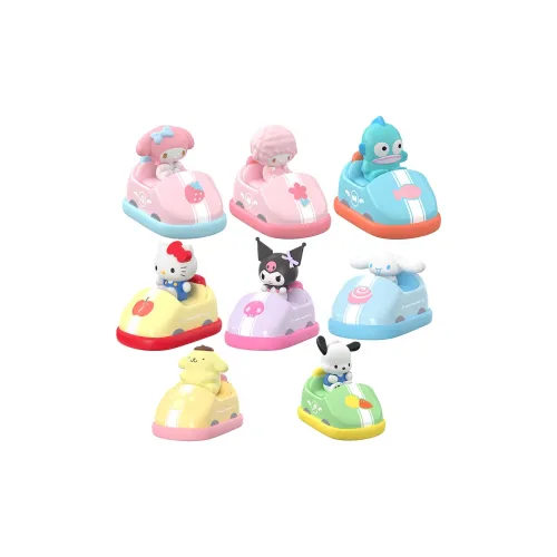 MOETCH Kuromi Sanrio Collection Автодром Коллекция Playful Покаччо Слепые коробки Один Mystery Коробка Целая коробка 8 шт