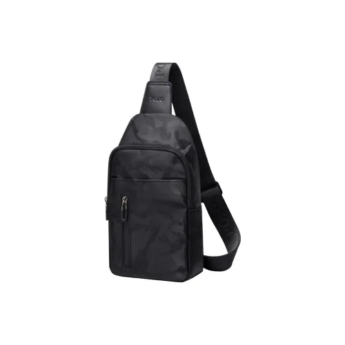 POLO Ткань Sling Сумка Большая Мужская Черная Серая