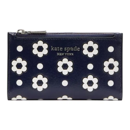 Kate Spade Кошелек из коровьей кожи маленький женский морской синий