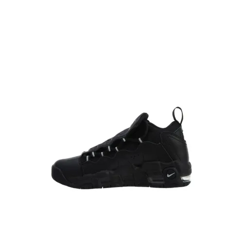 Nike Air More Money Slip-resistant Anti KICK Low Top Kids Lifestyle Shoes Black Teenagers