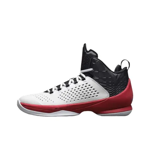Jordan Melo M11 Slip-resistant Abrasion-resistant MID Баскетбольные кроссовки Unisex Белый Черный
