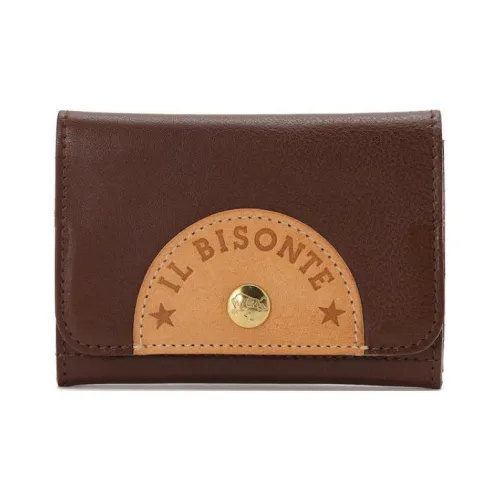 Il Bisonte Коровья кожа Держатель для карт Женский Коричневый
