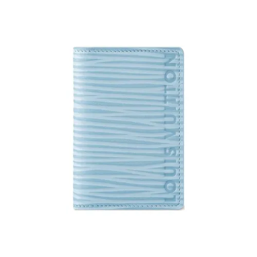 LOUIS VUITTON Tyler Коллаборация Кожа Кошелек Унисекс Небесно-голубой