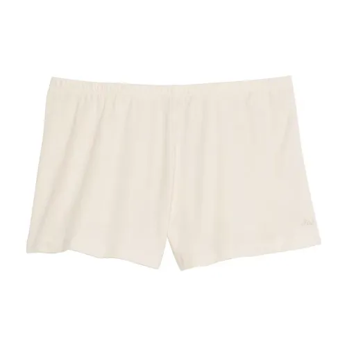 Victoria's Secret Розовый Spill The Чай Хлопок Шорты Белая раковина Пижамные брюки Women's White Оболочка