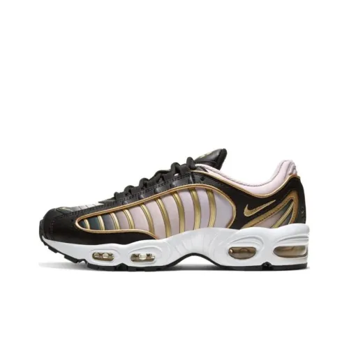 Nike Air Max Tailwind Abrasion Resistant Низкие Беговые кроссовки Женские Черный Золото