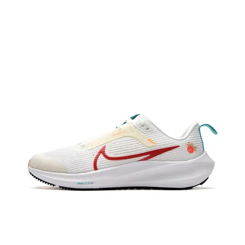 Nike Air Zoom Pegasus 40 Дышащий Низкий Топ Детская Беговая Обувь Белый
