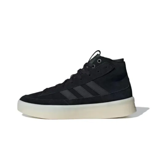 Adidas Znsored Slip Resistant Abrasion Resistant High Top Скейтборд Кроссовки Унисекс Черный