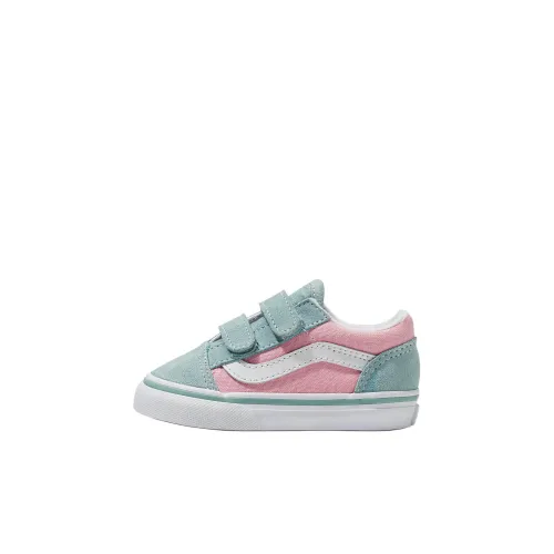 Vans Old Skool Collection Низкие Топы Обувь для малышей Серый Розовый Infant и Toddler