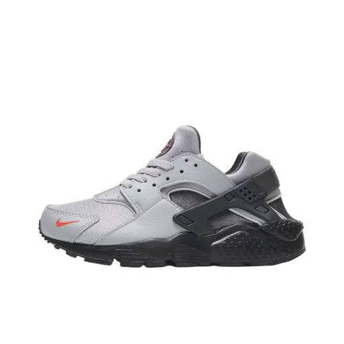nike Huarache Run Slip Resistant Abrasion Resistant Низкий Топ Kids Lifestyle Shoes Серый Подростки