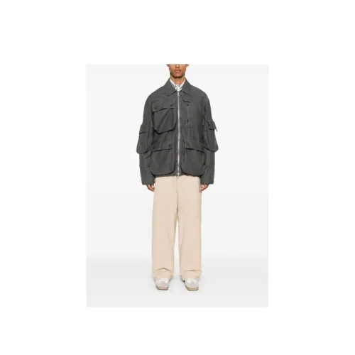 DRIES VAN NOTEN Серые Женские Куртки