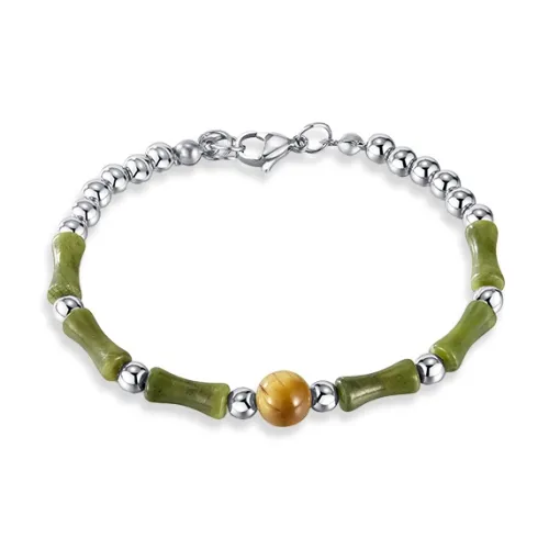 WANLIACC Сплав Зеленый Бамбук Браслет Женский