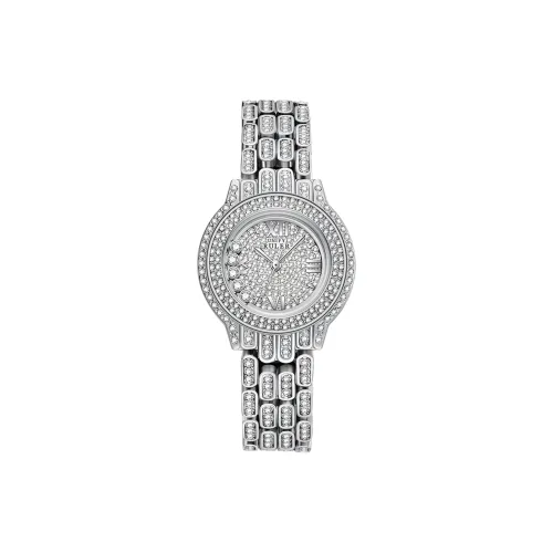 Respect The Time Кварцевый механизм Металлический ремешок Часы Женские Белый циферблат