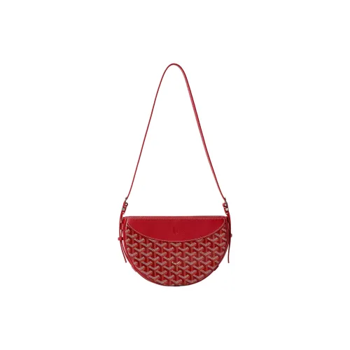 GOYARD Холст Телячья кожа Swallow Сумка Плечевая сумка Унисекс Красный