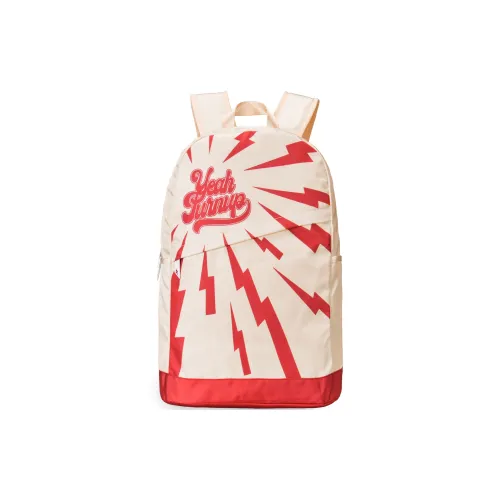 TURN UP Полиэстер Рюкзак Большой Унисекс Бежевый