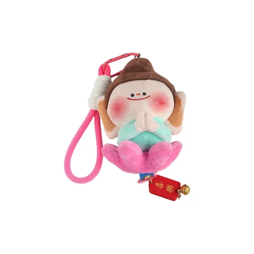 77 SEVEN DREAM Креативный Благополучие и счастье Лотос Маленький Будда Брелок Кукла Плюшевая Подвеска 13 см Высота