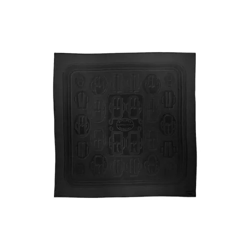 HERMES Шарфы из шелка и кашемира вязаные женские черные