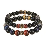 Пламя, гора, золото, лист, браслет, пара