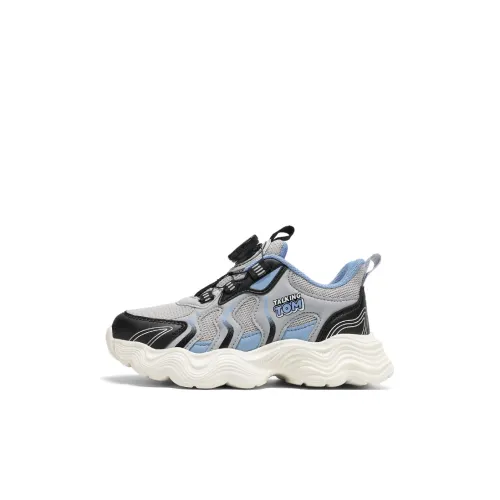 TALKING TOM Детские беговые кроссовки Low Top LY9004 Серый Синий [Дышащая сетка] Kids