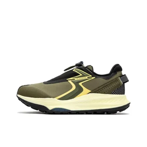 361° Military Sunset Series Амортизация Износостойкий Низкий Топ Беговые кроссовки Мужские Черный Зеленый