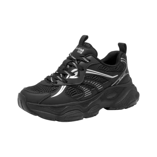 DUSTO Амортизаторы Slip-resistant устойчивые к истиранию низкий топ кроссовки с подошвой женские