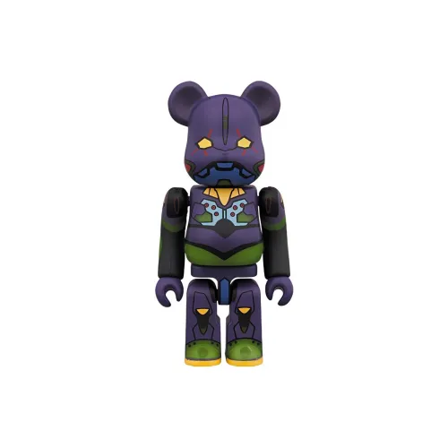 BE@RBRICK Movie Animation Evangelion 01 Ночной свет Боевой Ночной свет Версия Прозрачный Слепой бокс на карточке 100%