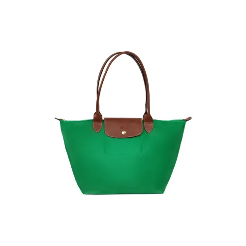 LONGCHAMP Переработанный холст Пельмени Сумка Женская Изумрудно-зеленый