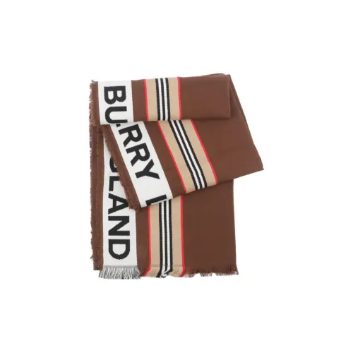 Burberry Cotton Knit Шарфы Женские Коричневый