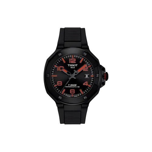 TISSOT Автоматический Механический Механизм Мужские Часы Race Collection 41 мм Черные