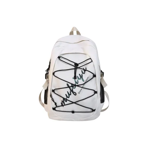 BAODIDAISHU Нейлоновый дорожный рюкзак стандартный женский бежевый