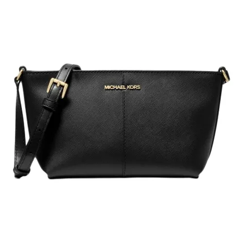 MICHAEL KORS Jet Set Покрытый холст Сумка через плечо Сумка на плечо Маленькая Женская Черная