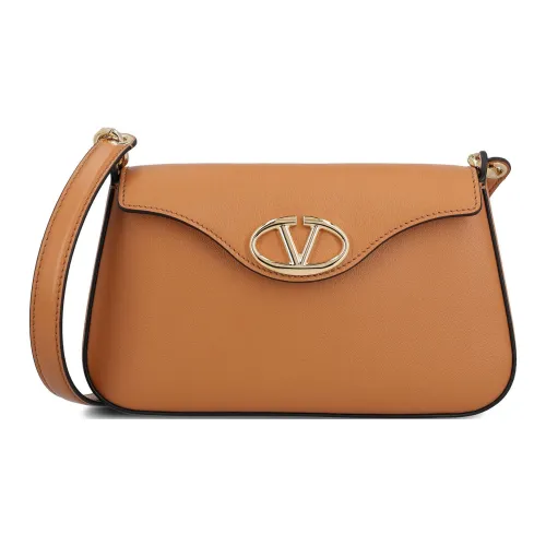 Valentino Телячья кожа Сумка через плечо Женская Коричневая