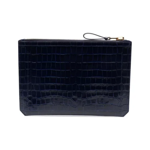 TOM FORD Buckley Кожа Клатч Маленький Мужской Королевский синий