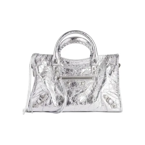 Balenciaga Овчина Сумка через плечо Маленькая Сумка Женская Серебряный