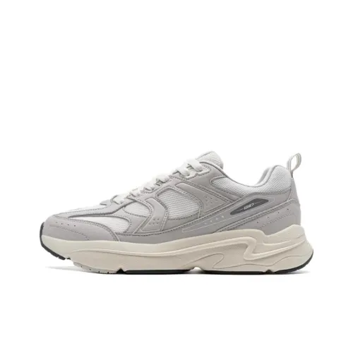 XTEP Slip-resistant Abrasion-resistant Lightweight Low-top Casual Men's Gray White XTEP Противоскользящий Устойчивый к истиранию Легкий Низкий Верх Повседневный Мужской Серый Белый