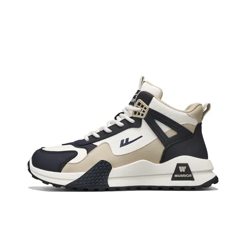 Warrior Casual High Top Beige Dark Blue Khaki Men's