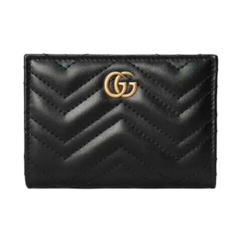 GUCCI GG Marmont Кожа Кошелек Женские Черный