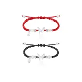 Чёрный+Красный-Бабочка Ткань вязаная Ручная верёвка