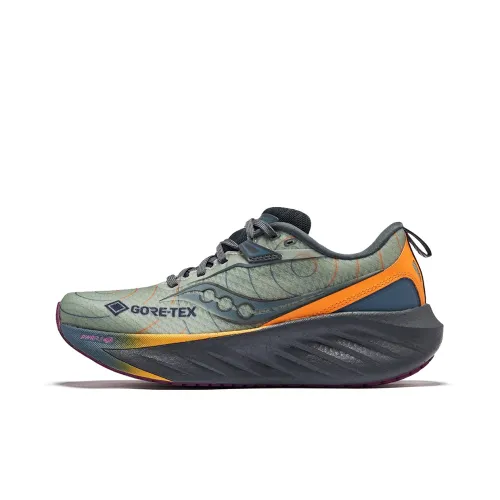 Saucony TRIUMPH Victory 22 Беговые кроссовки Низкий топ Зеленый Серый Желтый Женские